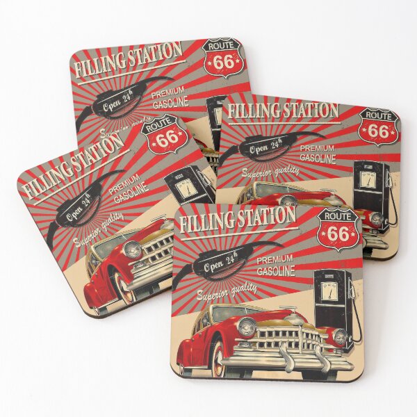 Item preview, ROUTE 66 : Vintage Highway Advertising Print designed and sold by posterbobs.