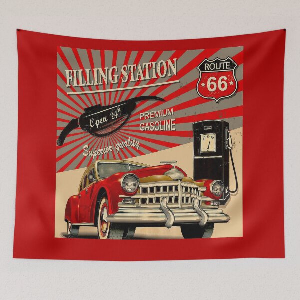 Item preview, ROUTE 66 : Vintage Highway Advertising Print designed and sold by posterbobs.