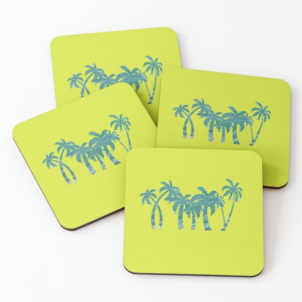 Item preview, Sea Palms Bright Yellow designed and sold by oxoxoxo.