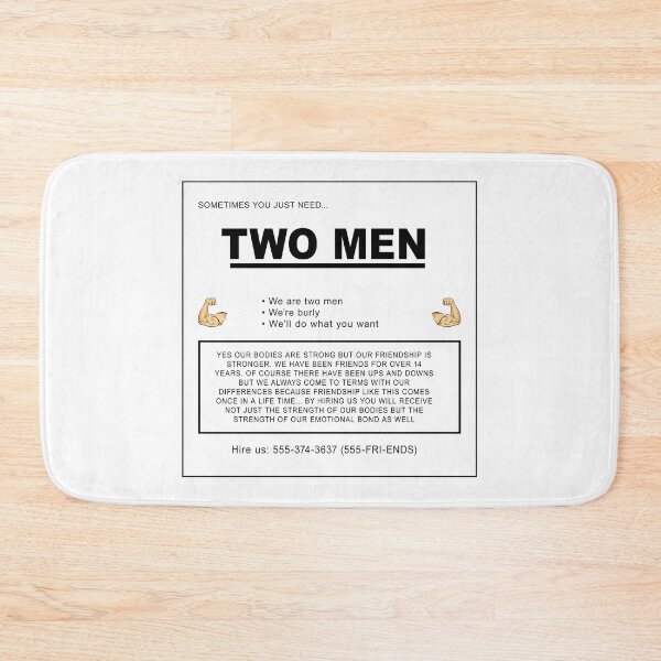 Item preview, Sometimes You Just Need TWO MEN designed and sold by joshcartoonguy.