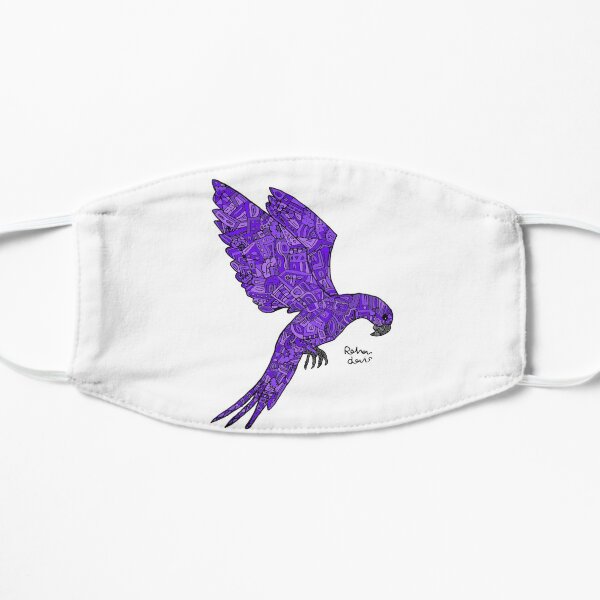 Purple Robot Bird Mask
