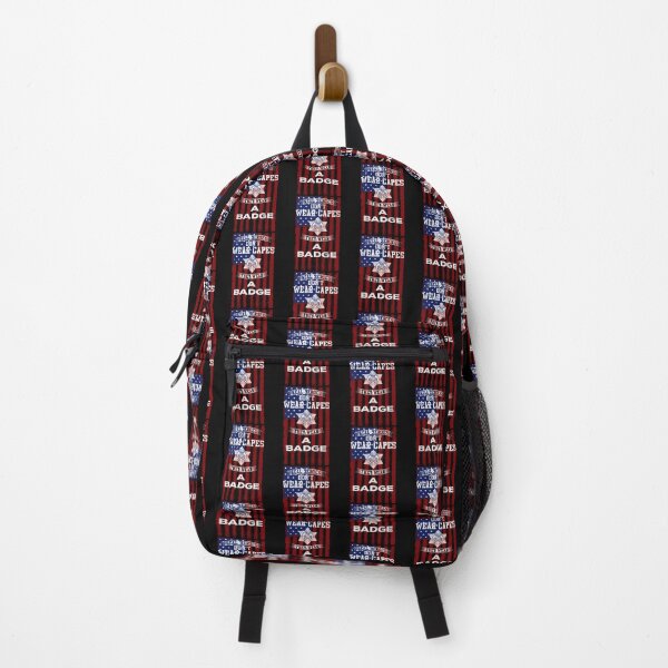 Item preview, Real Heros Wear A Badge USA FLAG Colors designed and sold by KoolMoDee.