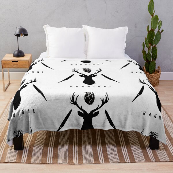 Item preview, Hannibal - stag, knife, heart print designed and sold by Henna805.