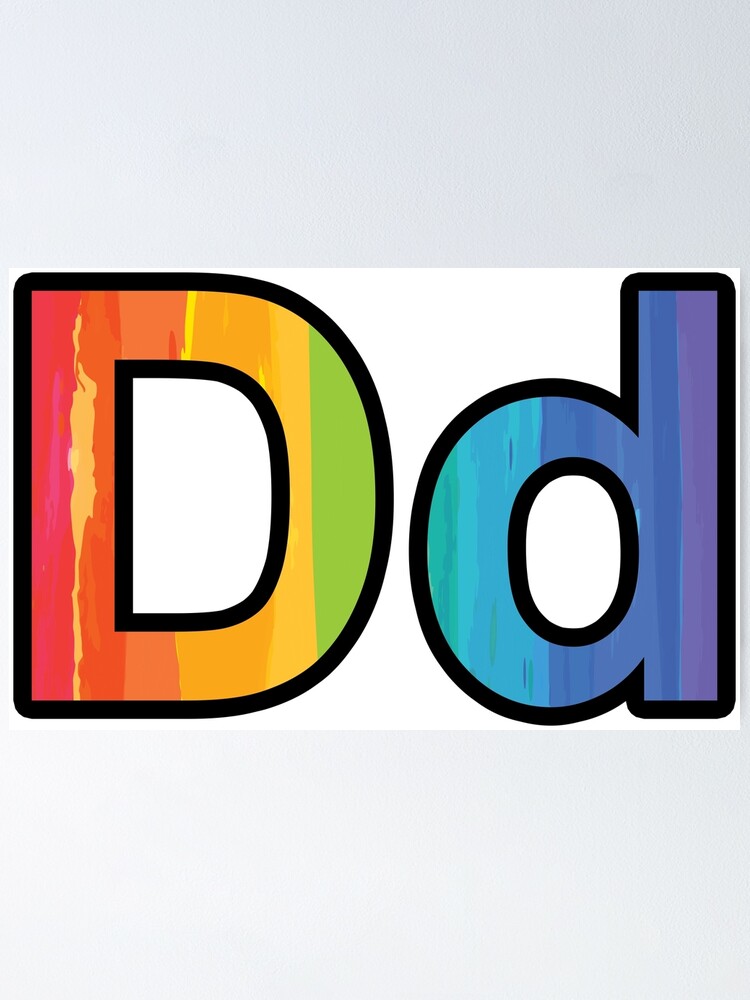 Póster for Sale con la obra «La letra D (Dd)» de Jixzl | Redbubble