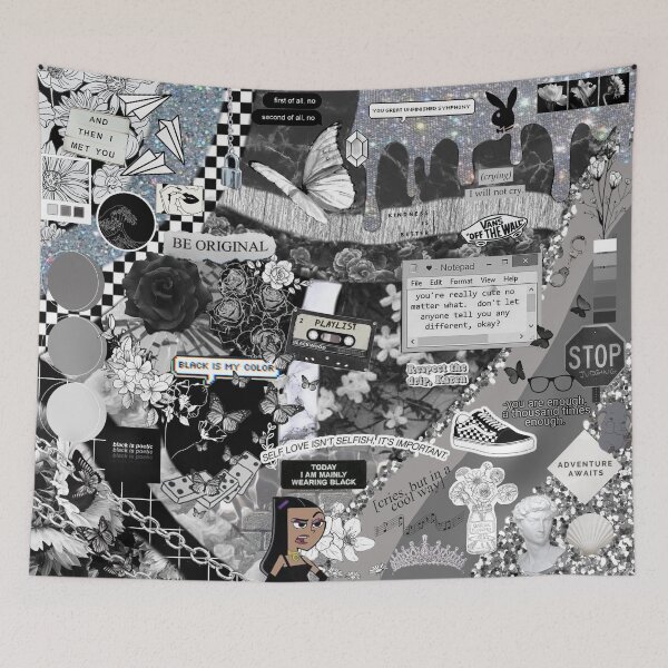 Item preview, y2k black aesthetic collage designed and sold by elisejolie19.
