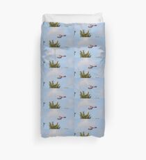 Media Helicopter Duvet Cover