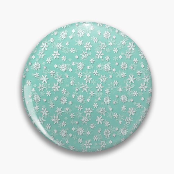 Item preview, Seafoam Blue Green Christmas Snowflakes designed and sold by paperandfrill.