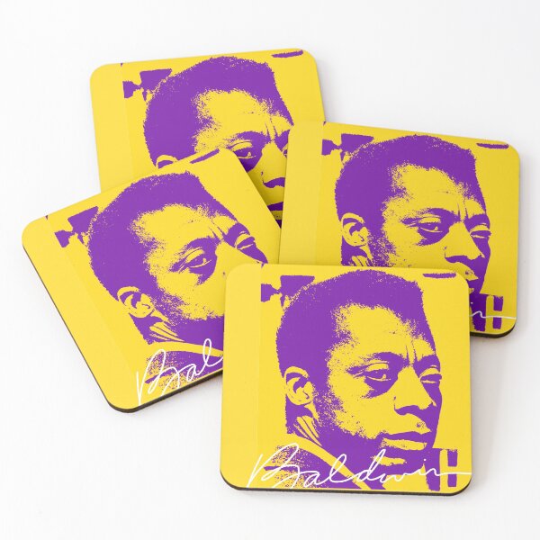 Item preview, Baldwin, James Baldwin, Purple Gold Shirt Illustration designed and sold by StarEyez.