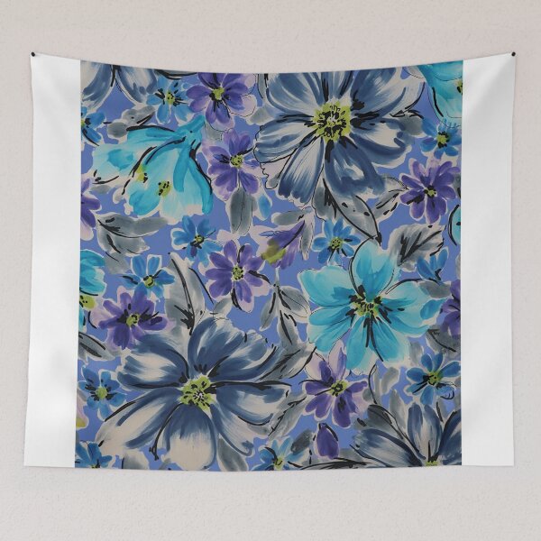 Item preview, Grey Watercolor Flowers designed and sold by Leslie Rogers Todder.