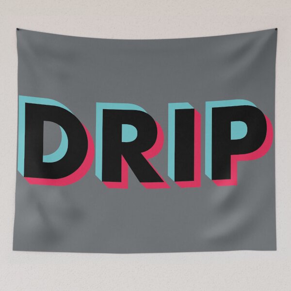 Item preview, Drip Glitch Black designed and sold by BeyondTheDeck.