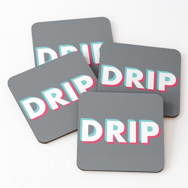 Item preview, Drip Glitch White designed and sold by BeyondTheDeck.