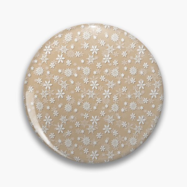 Item preview, Christmas Tree Bark Beige Snow Flakes designed and sold by paperandfrill.