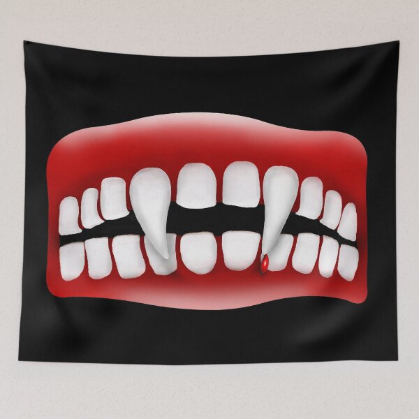 Item preview, Vampire toothy mouth - original and unique to this artist! designed and sold by UrTops.