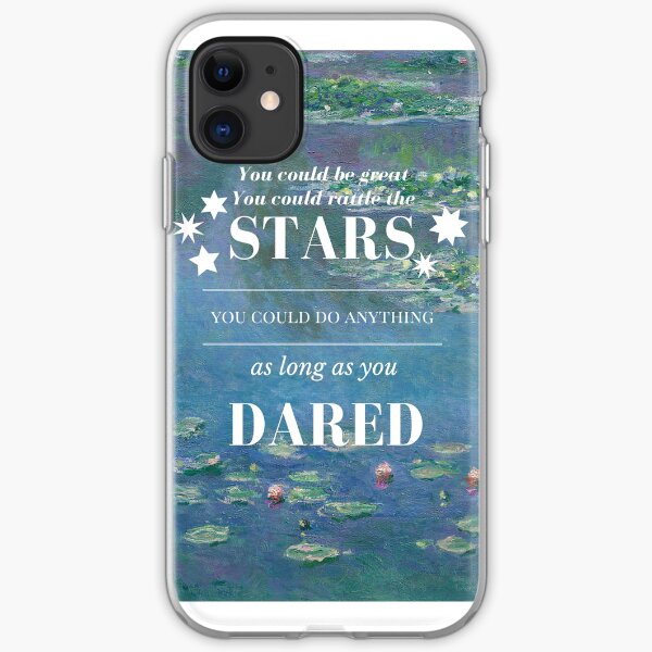 Rattle the Stars- Sarah J Maas, Throne of Glass- Waterlilies iPhone Soft Case