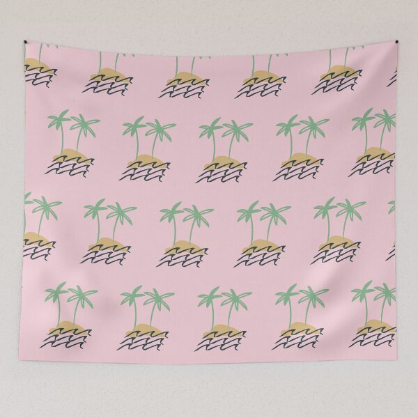 Artikelvorschau, Oasis Palm Tree Pattern entworfen und verkauft von SharksOnShore.