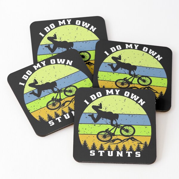 Item preview,  I Do My Own Stunts Funny Mountain Biking designed and sold by osamamohamad.