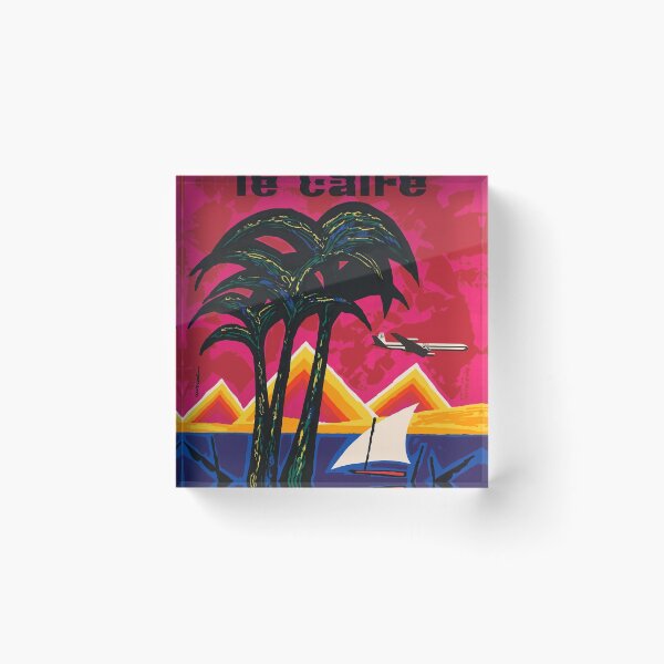 Item preview, MEA Le Caire vintage travel poster designed and sold by stickart-marek.