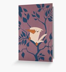 White and Purple. Greeting Card