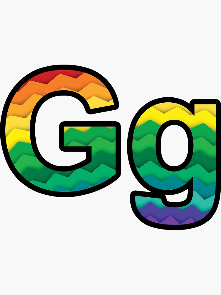  The Letter  G Gg  Sticker by Jixzl Redbubble