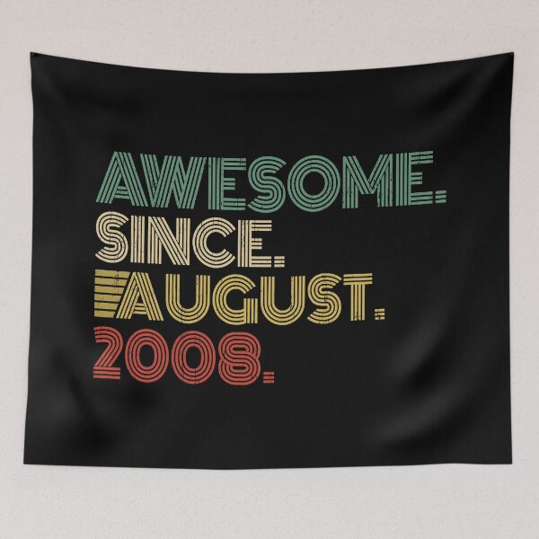 Item preview, Awesome Since August 2008 12nd Birthday Gift 12 Years Old Vintage August 2008 designed and sold by nana1099.