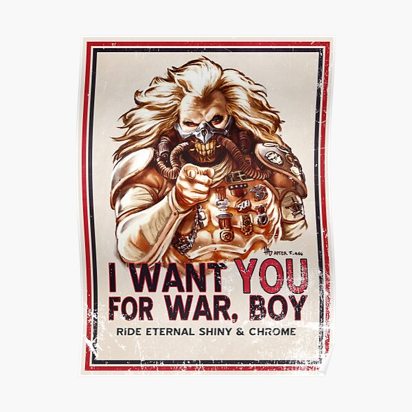 I Want YOU for WAR, BOY (dark colors) Poster