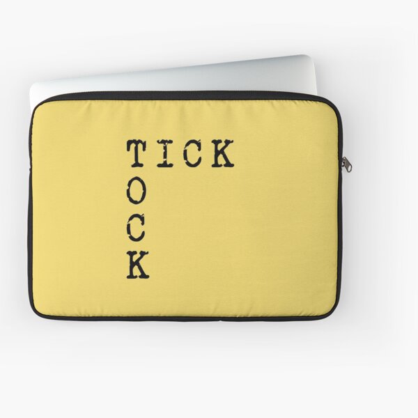 Tick Tock Laptop Sleeves | Redbubble