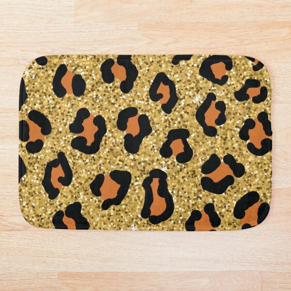 Item preview, GOLD GLITTER LEOPARD PRINT designed and sold by wildxinfinite.