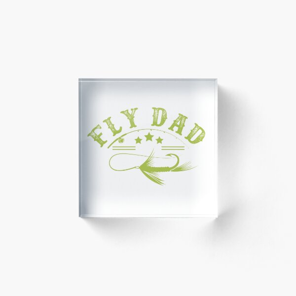 Fishing Dad Shirt Acrylic Block