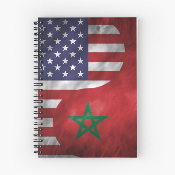 Item preview, USA and Morocco Dual Flag Yin Yang Combination designed and sold by ockshirts.