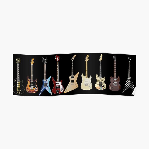 Stevie Ray Vaughan Strat Póster