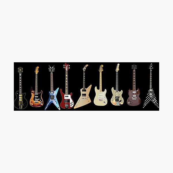 GUITARS Photographic Print