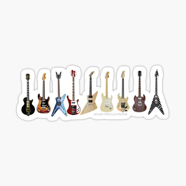 Stevie Ray Vaughan Strat Sticker