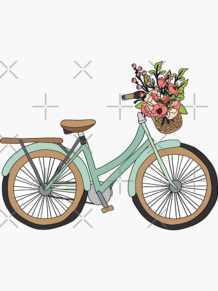 Pegatinas bicicleta flores, pegatinas bicicleta, pegatinas bicicleta, pegatinas  bicicleta, pegatinas impermeables, pegatinas flores, pegatinas bicicleta  flores -  España