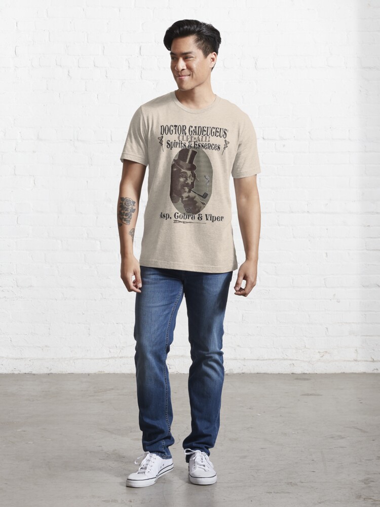 Alternate view of Dr Cadeuceus' Cure-all Snake Oil Essential T-Shirt