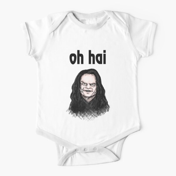 "Oh Hai" Short Sleeve Baby One-Piece