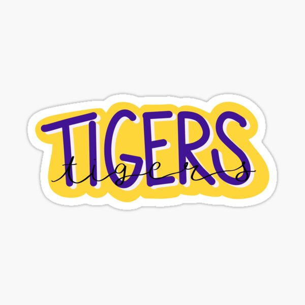 Tigers with script Sticker