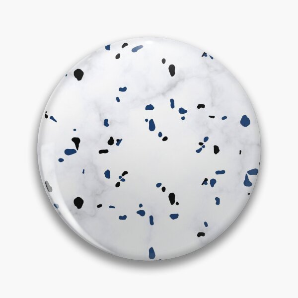 Item preview, Speckled Black And Navy Dotted Marble Print  designed and sold by Easy Breezy.