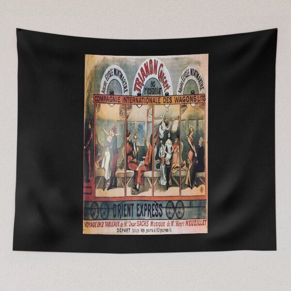 Item preview, Orient Express vintage travel poster designed and sold by stickart-marek.