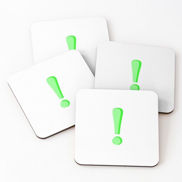 Item preview, Green Exclamation Point designed and sold by small.things.