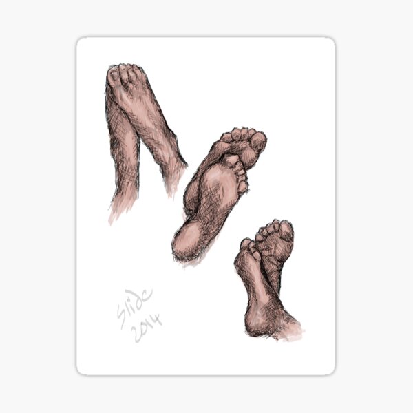"Feet, 2014" Sticker