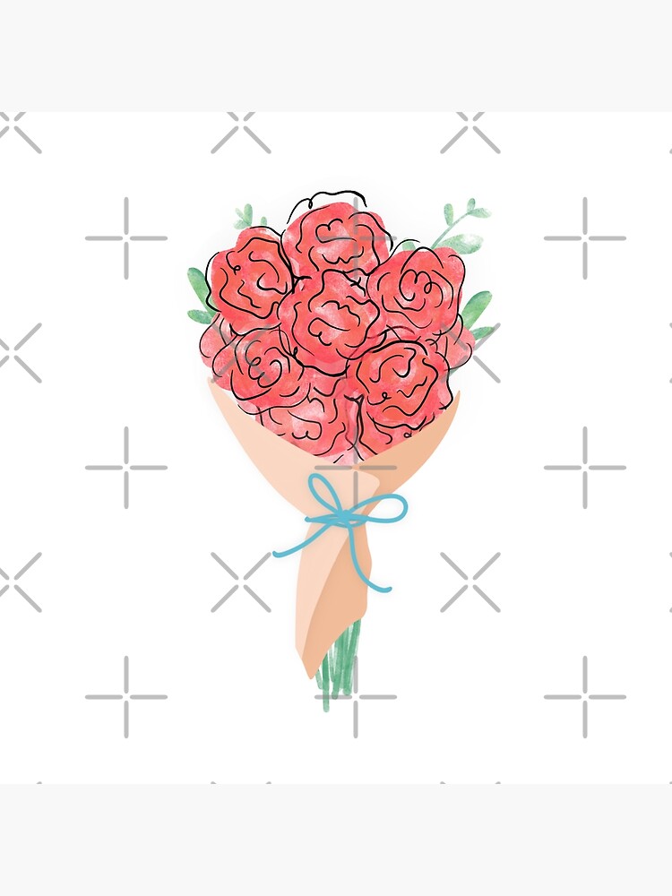 Share more than 84 bouquet of roses sketch latest - seven.edu.vn
