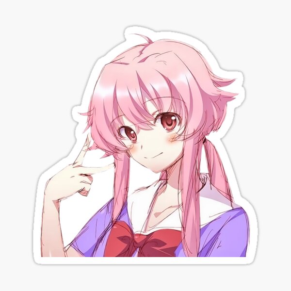  Gasai Yuno Mirai Nikki Car Graphic Van GTR - Sticker