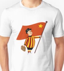 Bradford city gent with flag Unisex T-Shirt