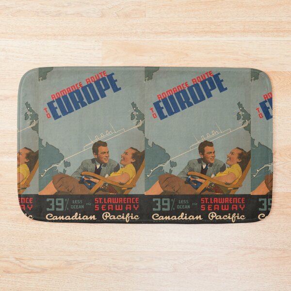 Item preview, Romance Route to Europe vintage travel poster designed and sold by stickart-marek.