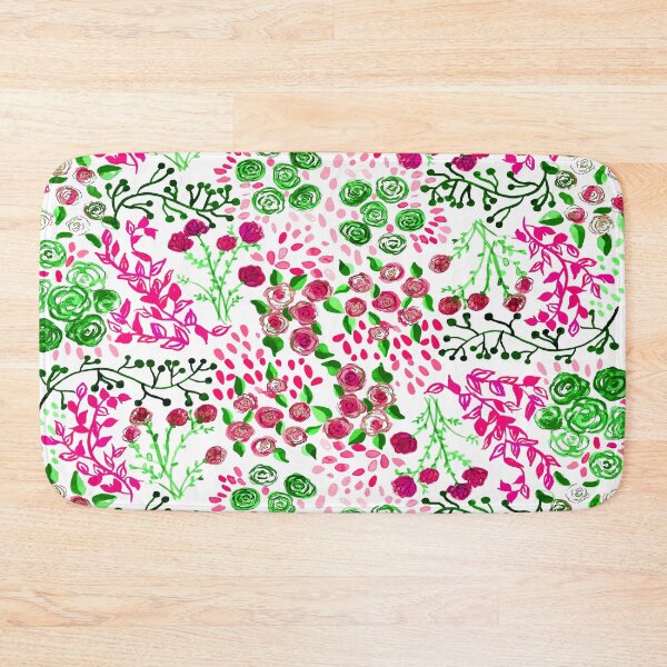 Item preview, watercolor springs pink and green  designed and sold by ArtsyEmma2.