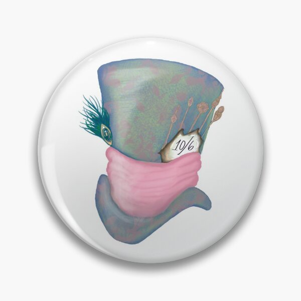 Mad Hatter (Patterned) Pin