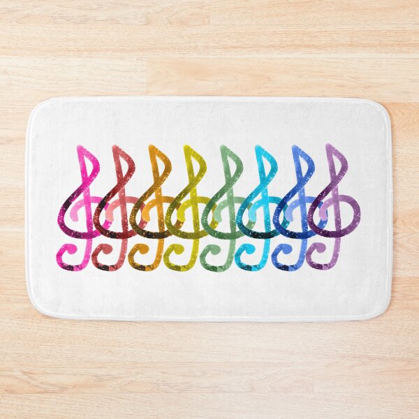 Item preview, Treble Clef Rainbow designed and sold by Tara Barnaba.