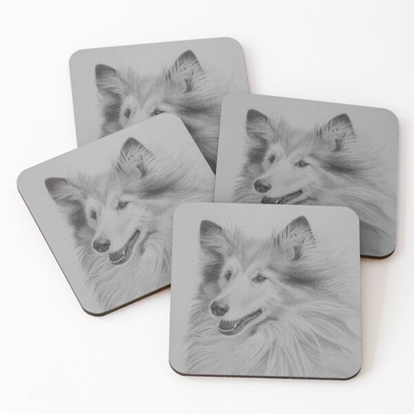 Item preview, Rough Collie Pencil Drawing designed and sold by KarenWoodArt.