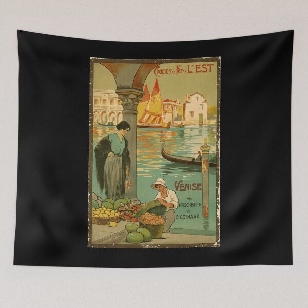 Item preview, EST Venise vintage travel poster designed and sold by stickart-marek.