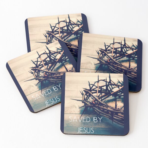 Item preview, Saved by Jesus Wall Decor Cup Wall Art Graphic T-Shirt designed and sold by littlebluehouse.